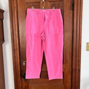 J. Crew Garment-Dyed Pink Foundry Pant sz. 14 BNWT